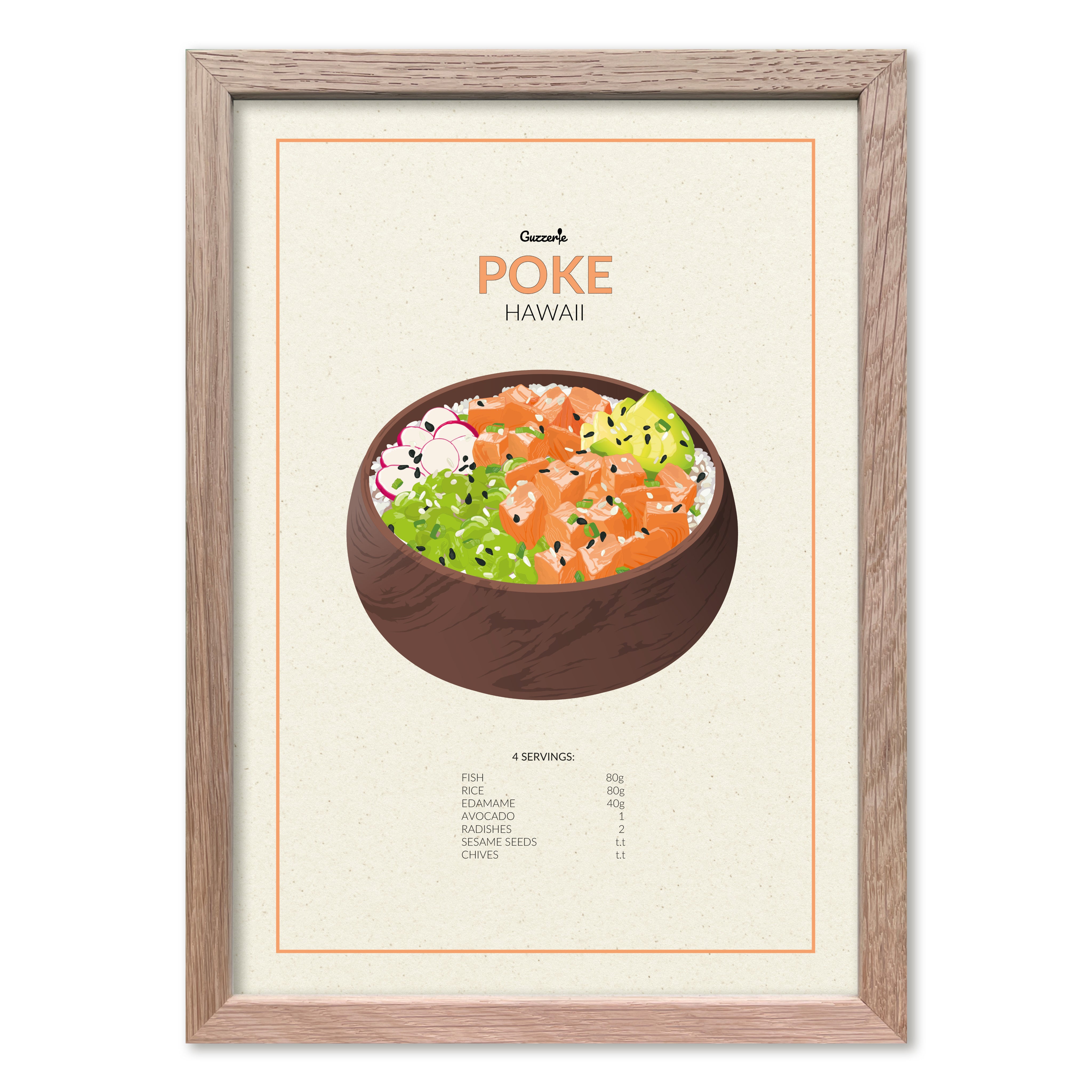 Iconic Poster Of Poke Bowl | Guzzerie