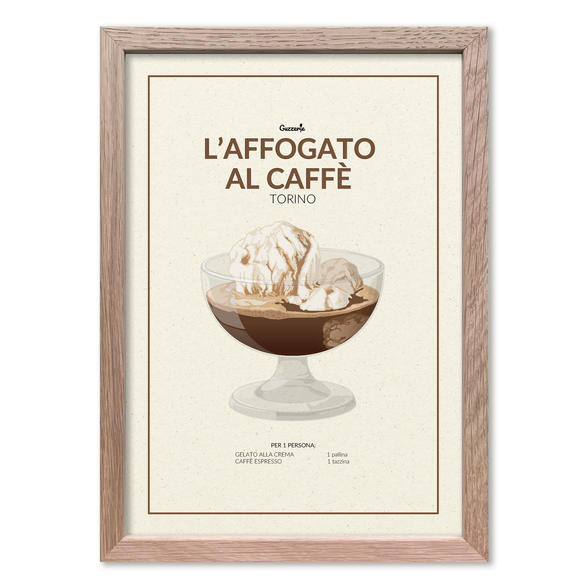 Iconic Poster Of Affogato Al Caffè | Guzzerie