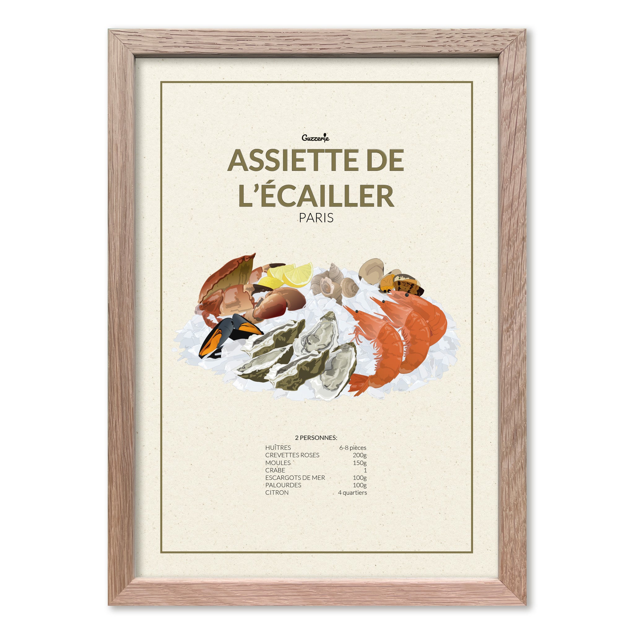 Iconic Poster of Assiette De L'Ecailler | Guzzerie