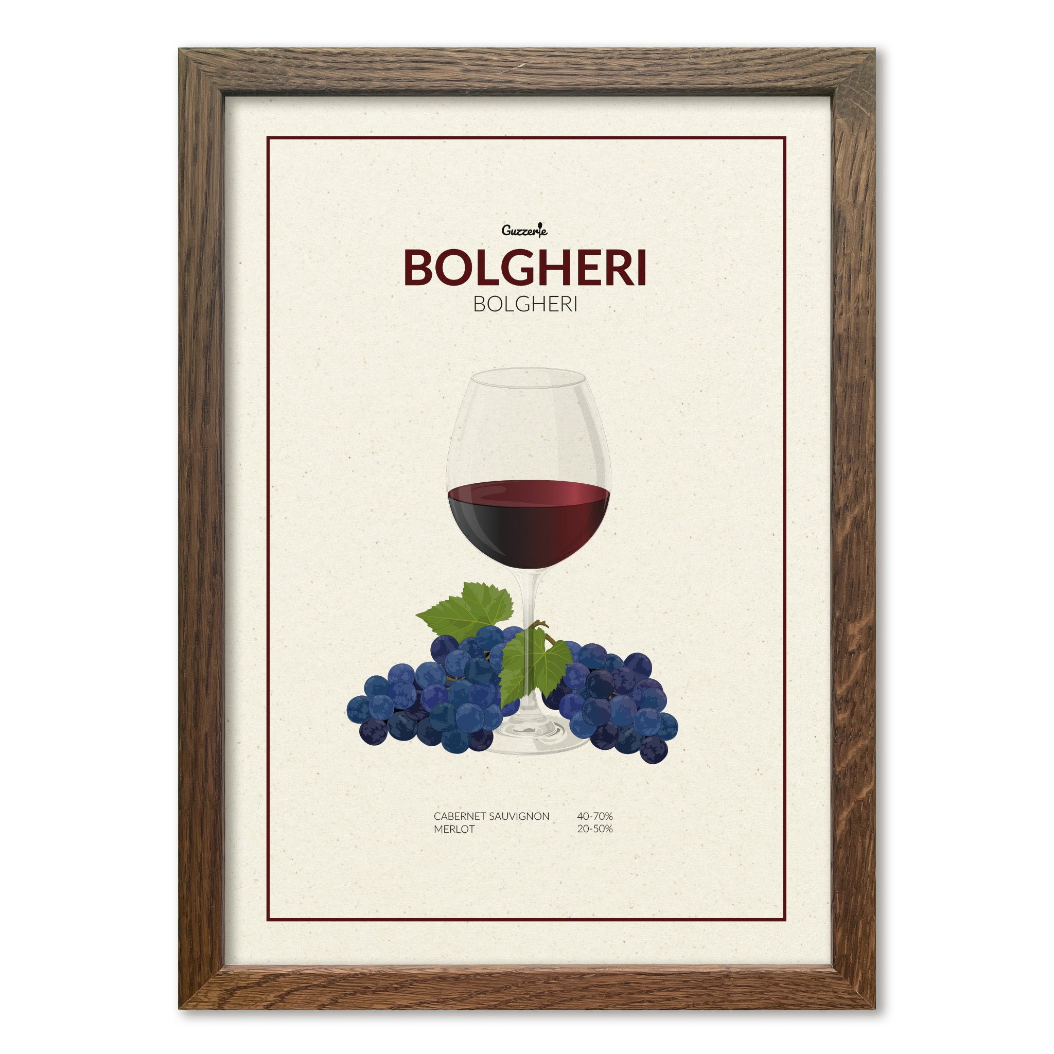 Iconic Poster Of Bolgheri | Guzzerie