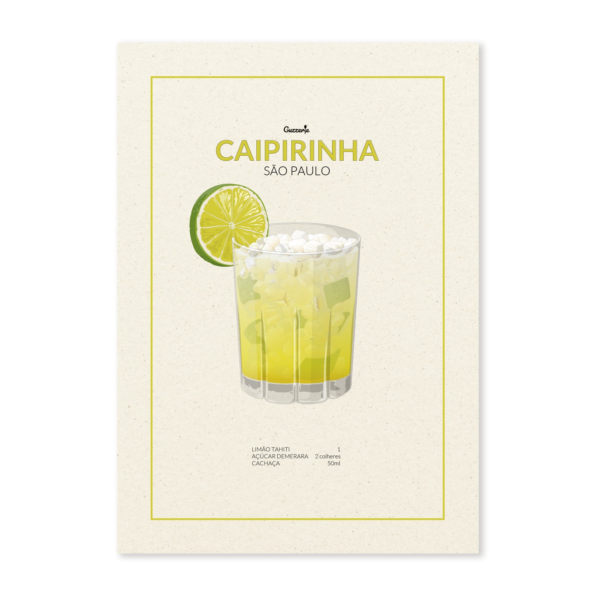 Iconic Poster of Caipirinha | Guzzerie