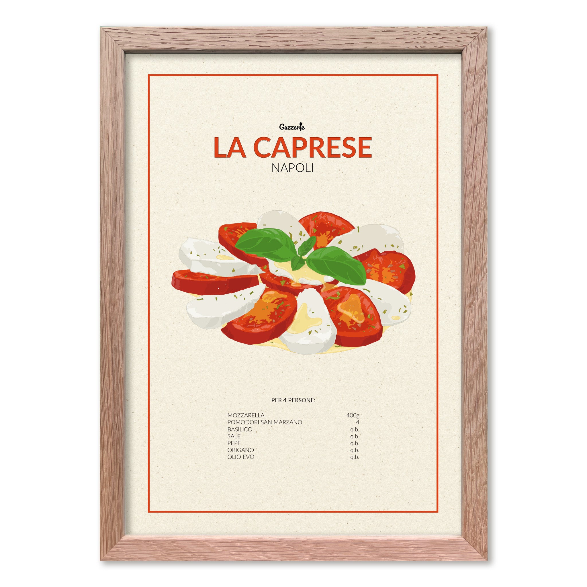 Iconic Poster Of Caprese | Guzzerie
