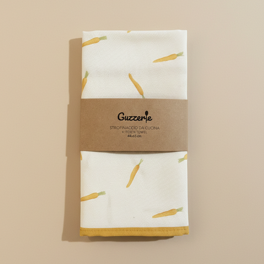 Iconic Kitchen Towel of Carrots | Guzzerie