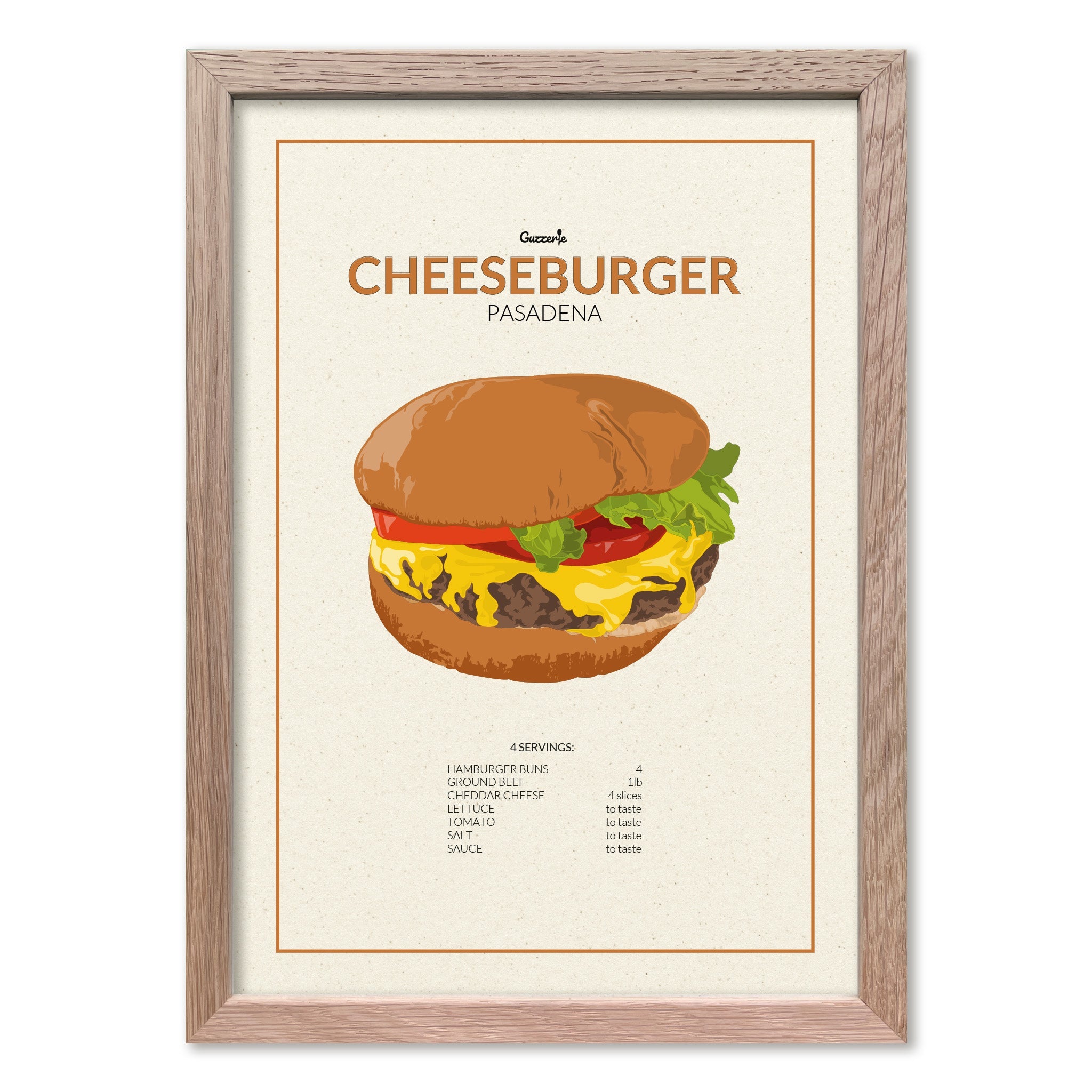 Iconic Poster of Cheeseburger | Guzzerie