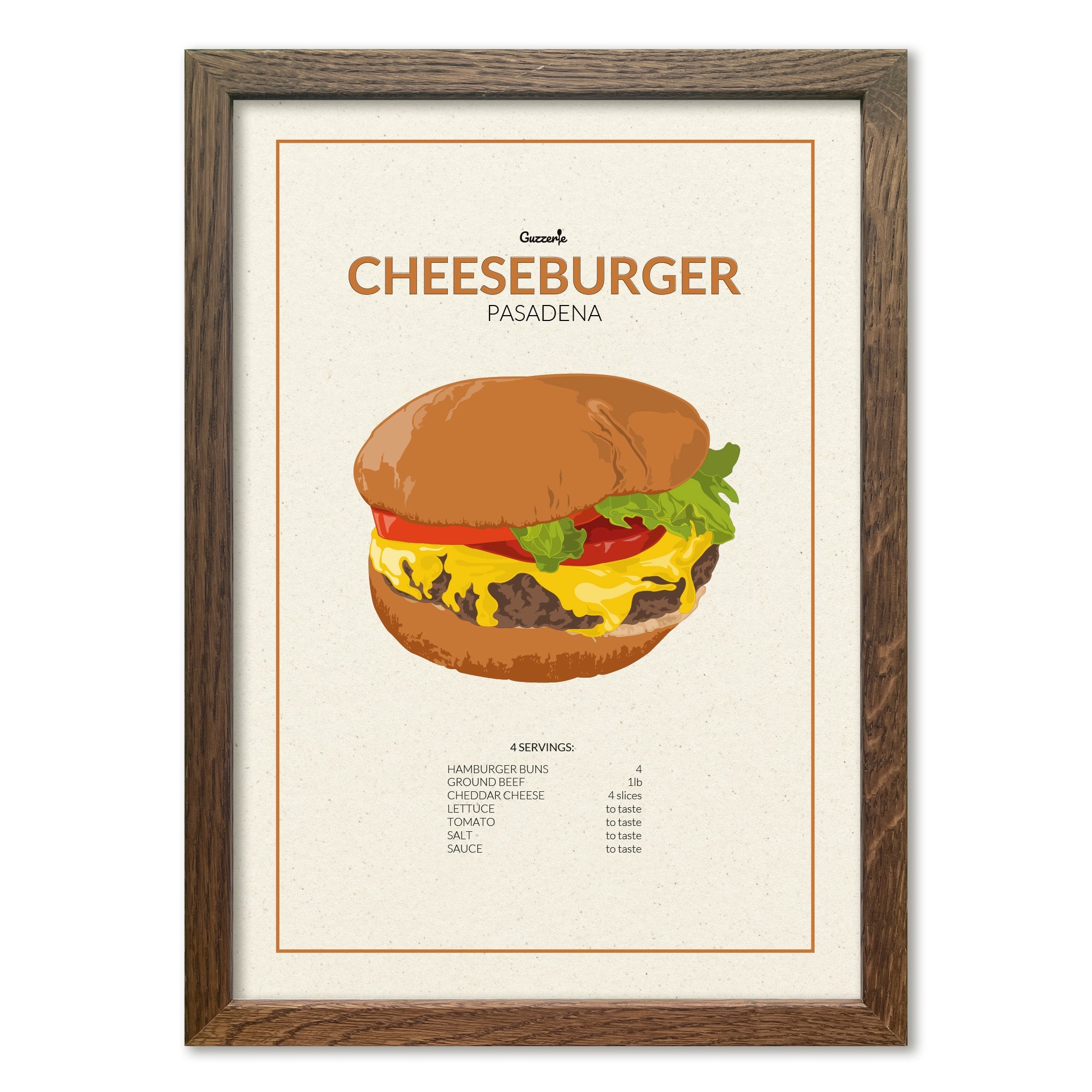 Iconic Poster of Cheeseburger | Guzzerie