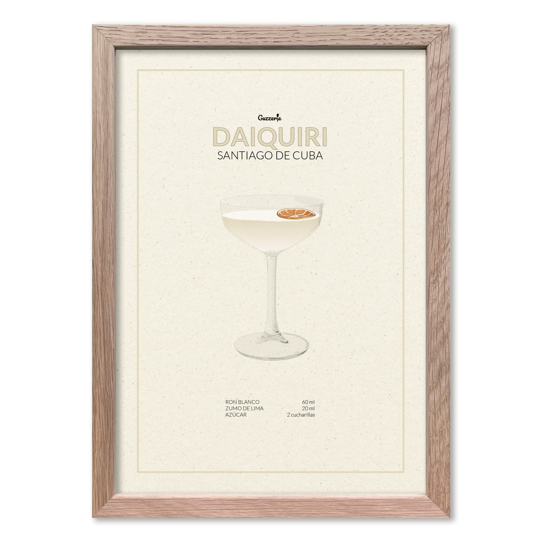 Iconic Poster of Daiquiri Cocktail | Guzzerie