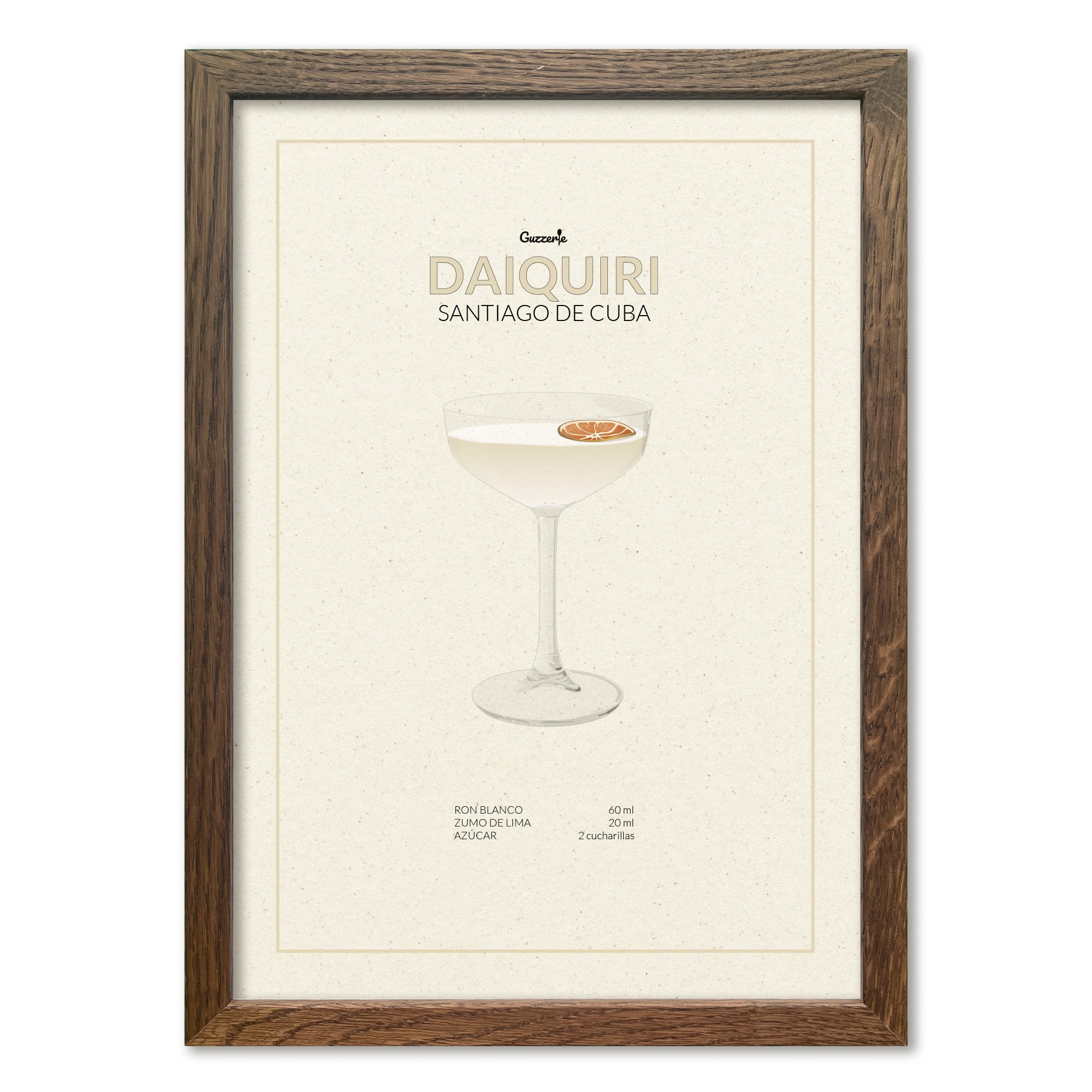 Iconic Poster of Daiquiri Cocktail | Guzzerie