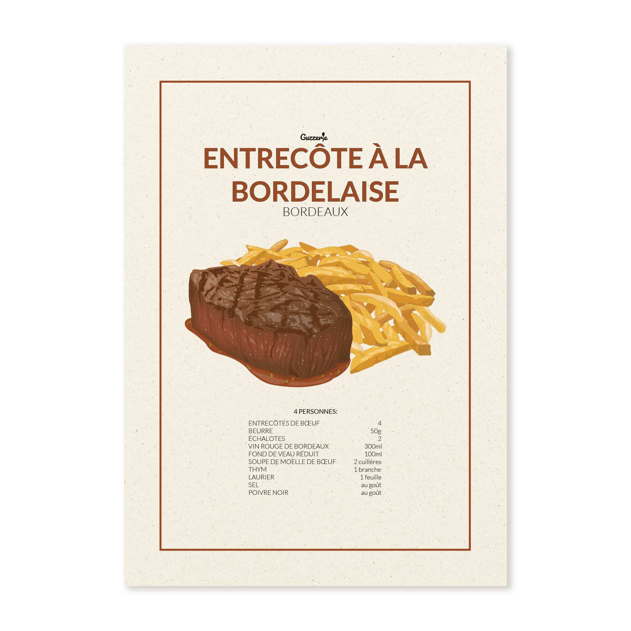 Iconic Poster of Entrecôte | Guzzerie