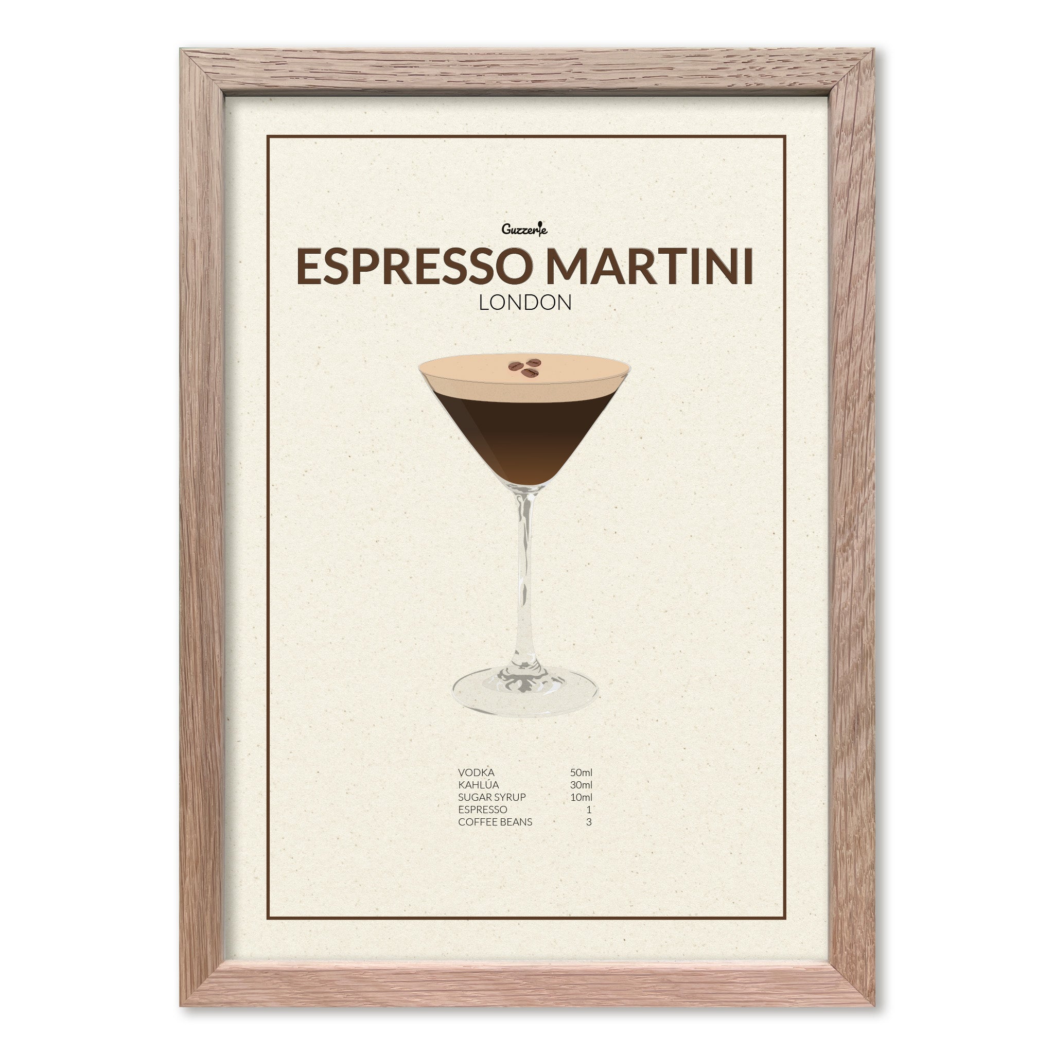 Iconic Poster of Espresso Martini | Guzzerie
