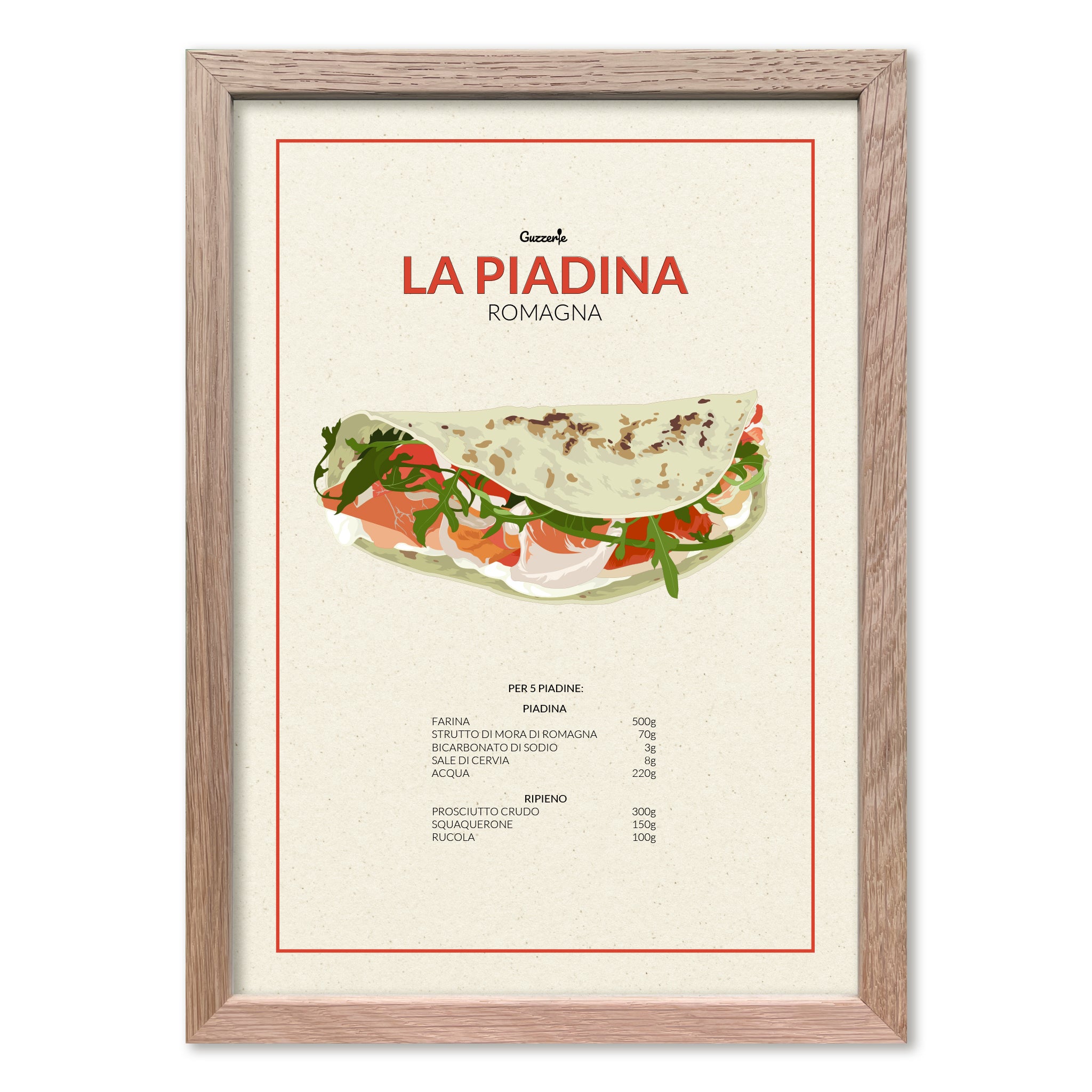 Iconic poster of Piadina | Guzzerie