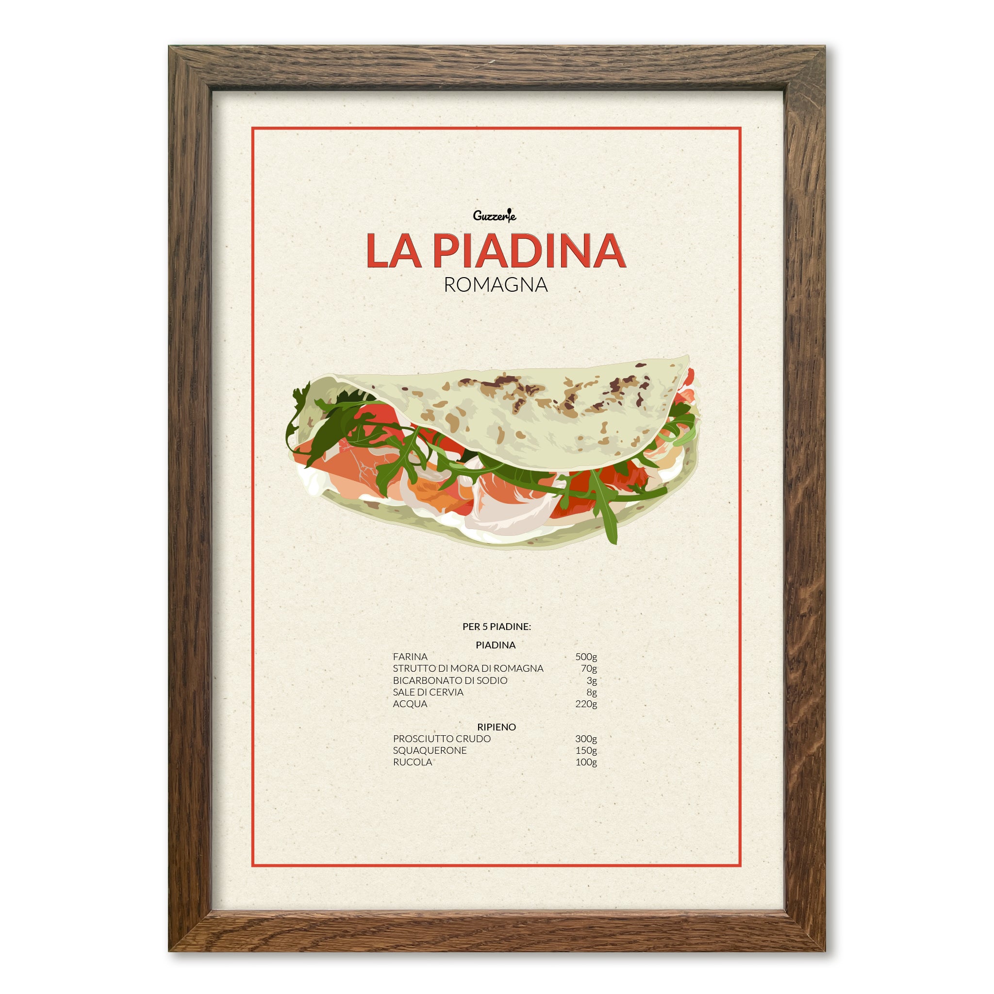 Iconic poster of Piadina | Guzzerie