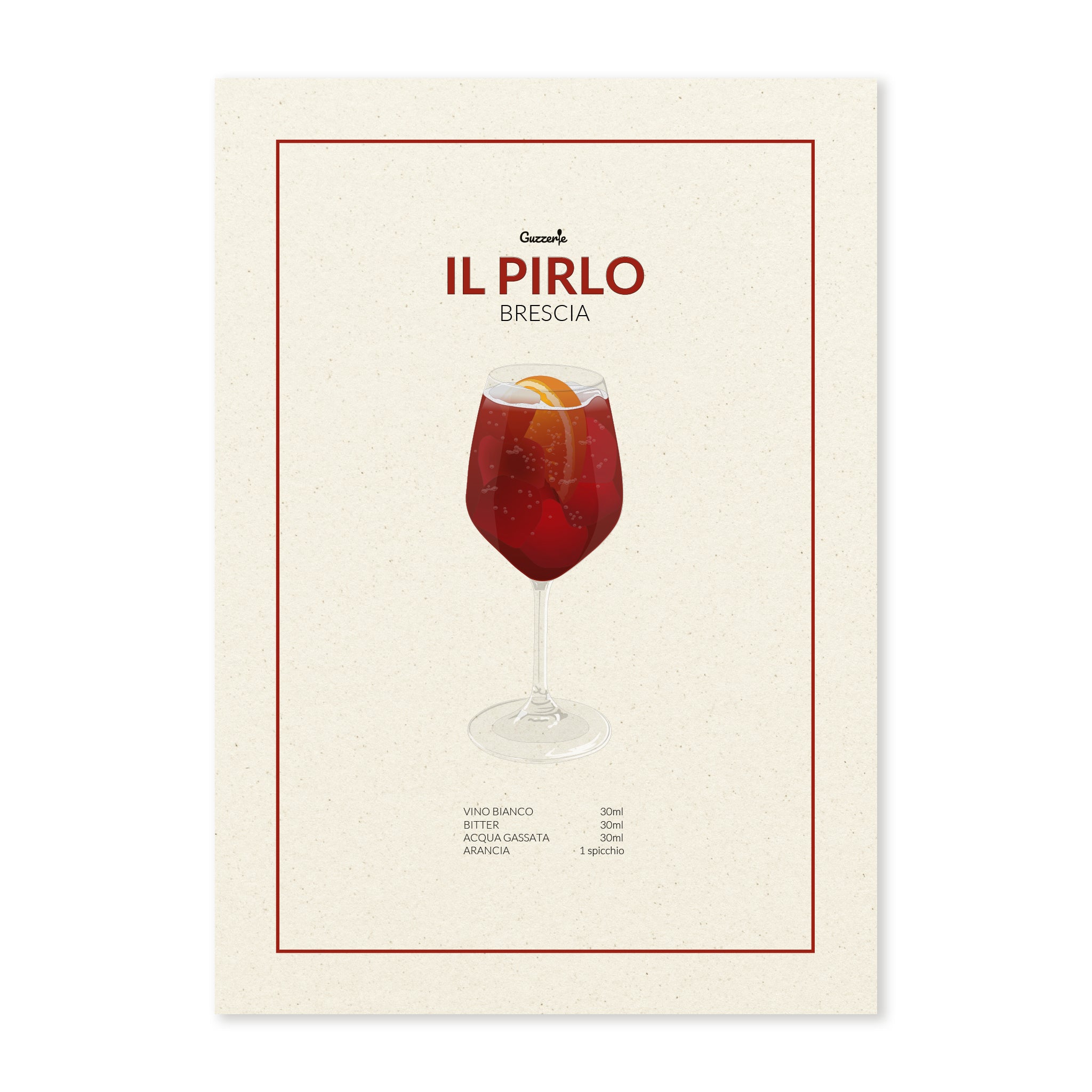Iconic Poster of Pirlo Cocktail | Guzzerie