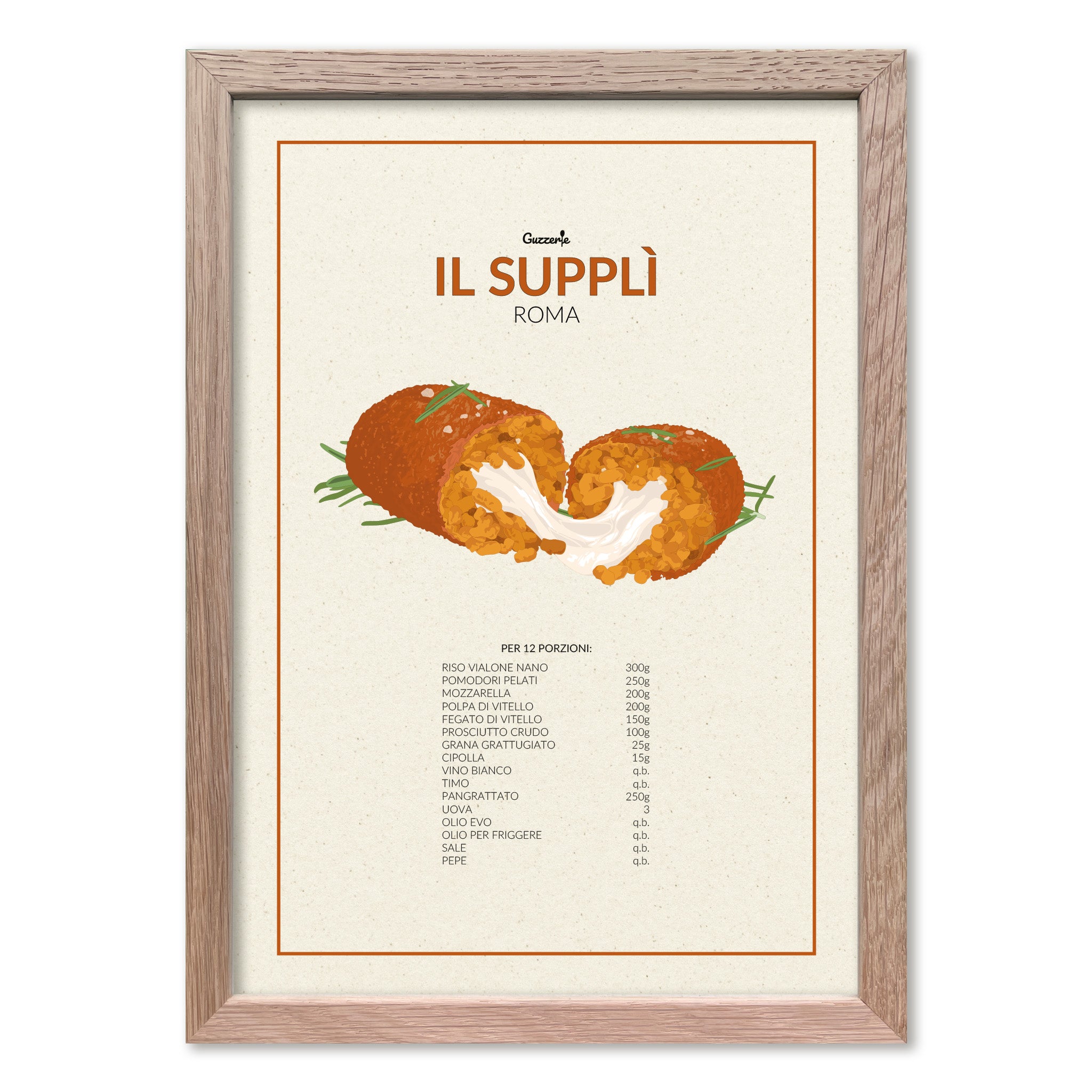 Iconic Poster Of Supplì | Guzzerie