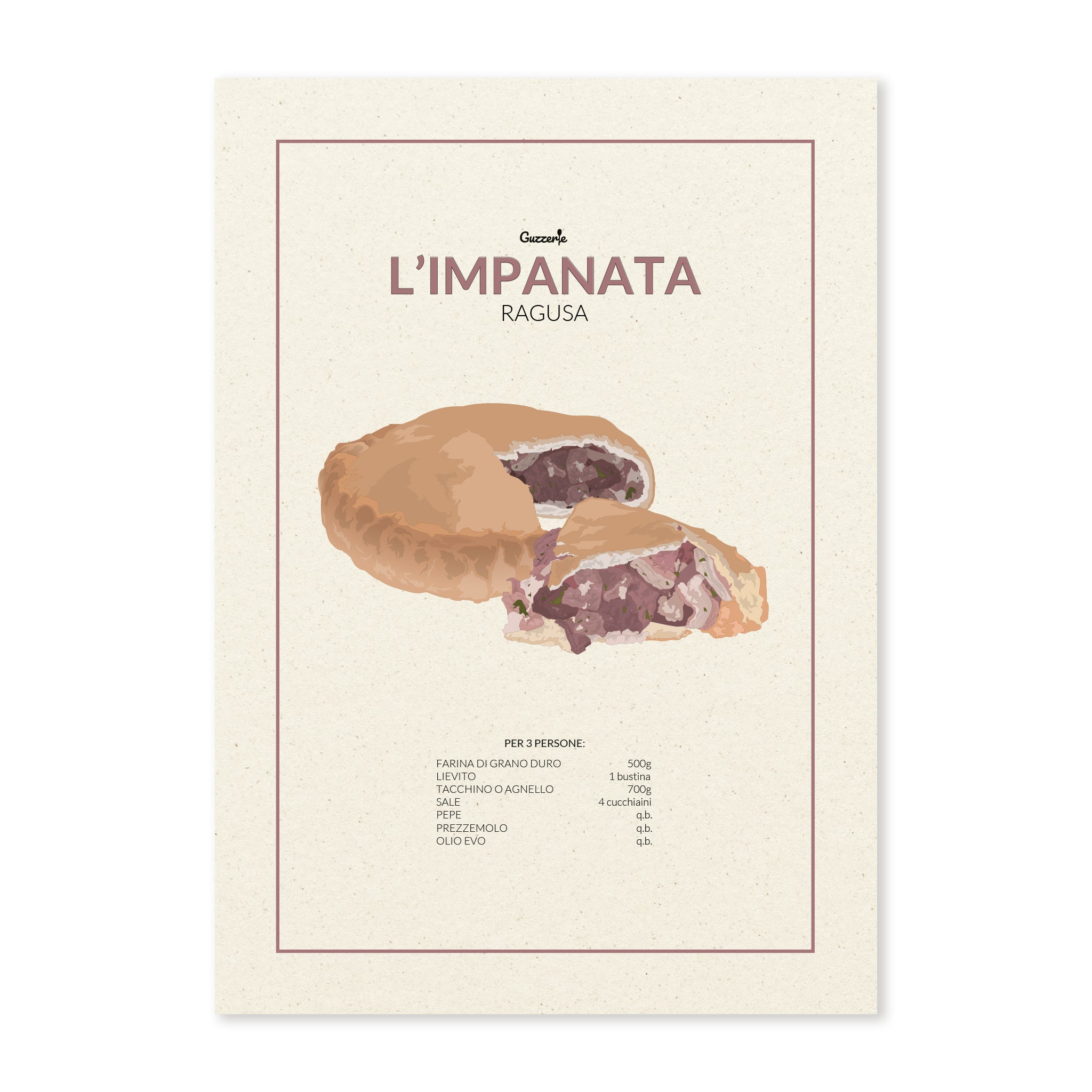 Iconic Poster of L'impanata | Guzzerie