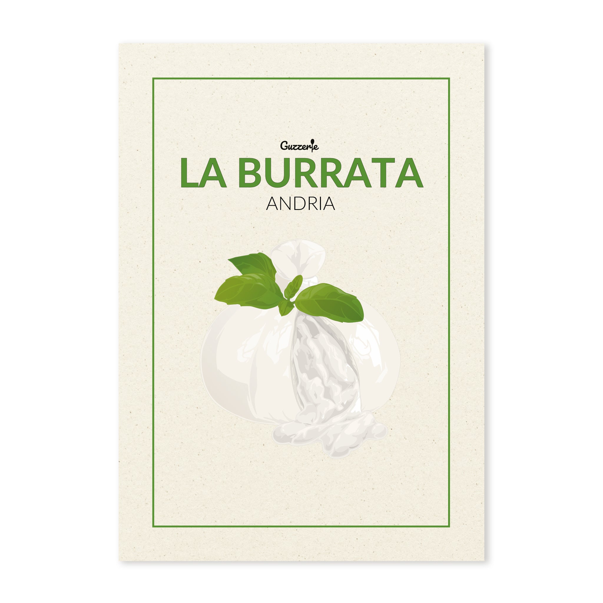 Iconic Poster Of Burrata | Guzzerie