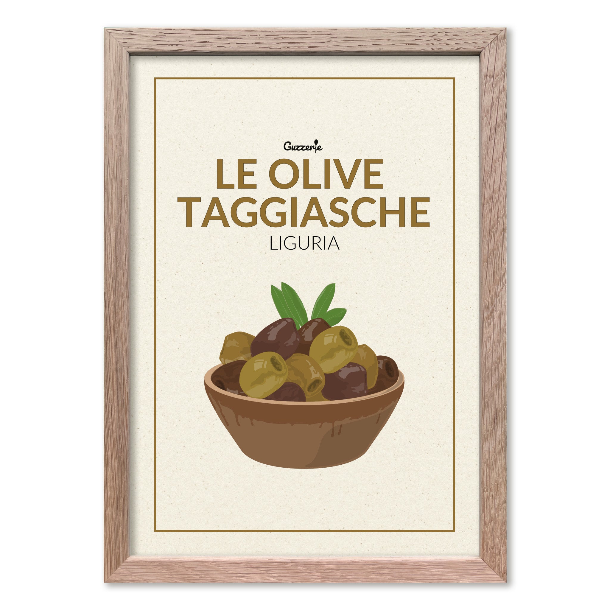 Iconic Poster Of Olive Taggiasche | Guzzerie