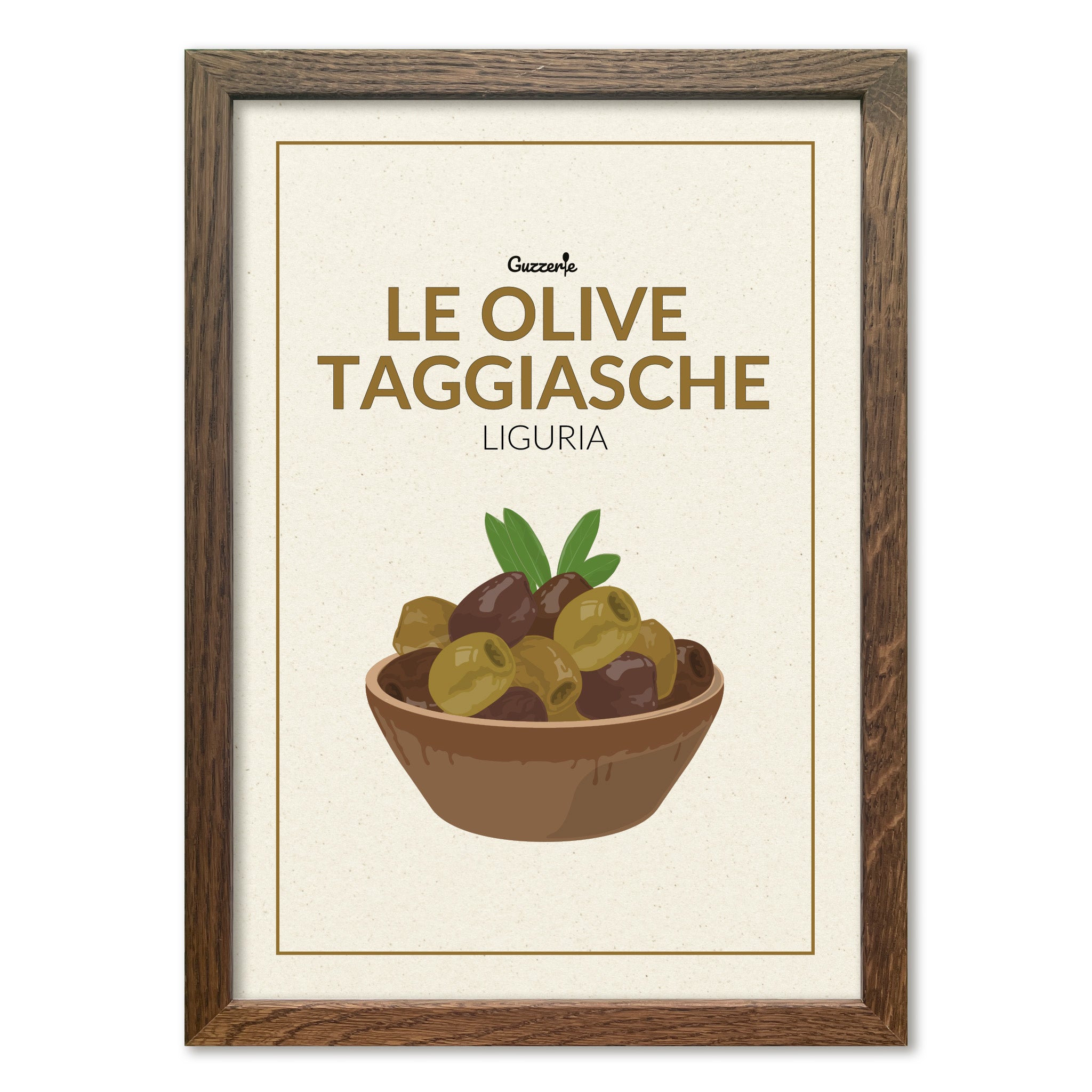 Iconic Poster Of Olive Taggiasche | Guzzerie