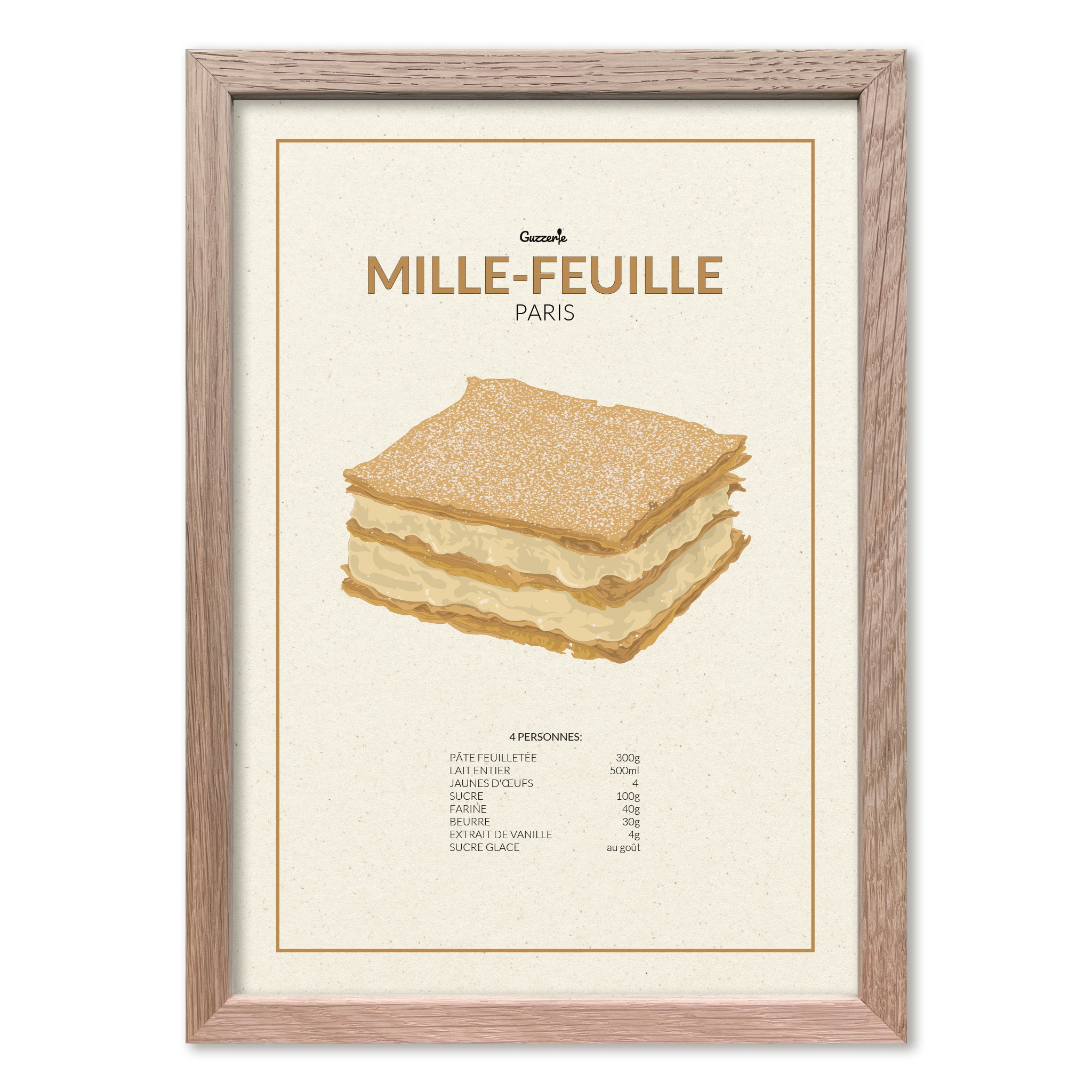 Iconic Poster of Mille-Feuille | Guzzerie