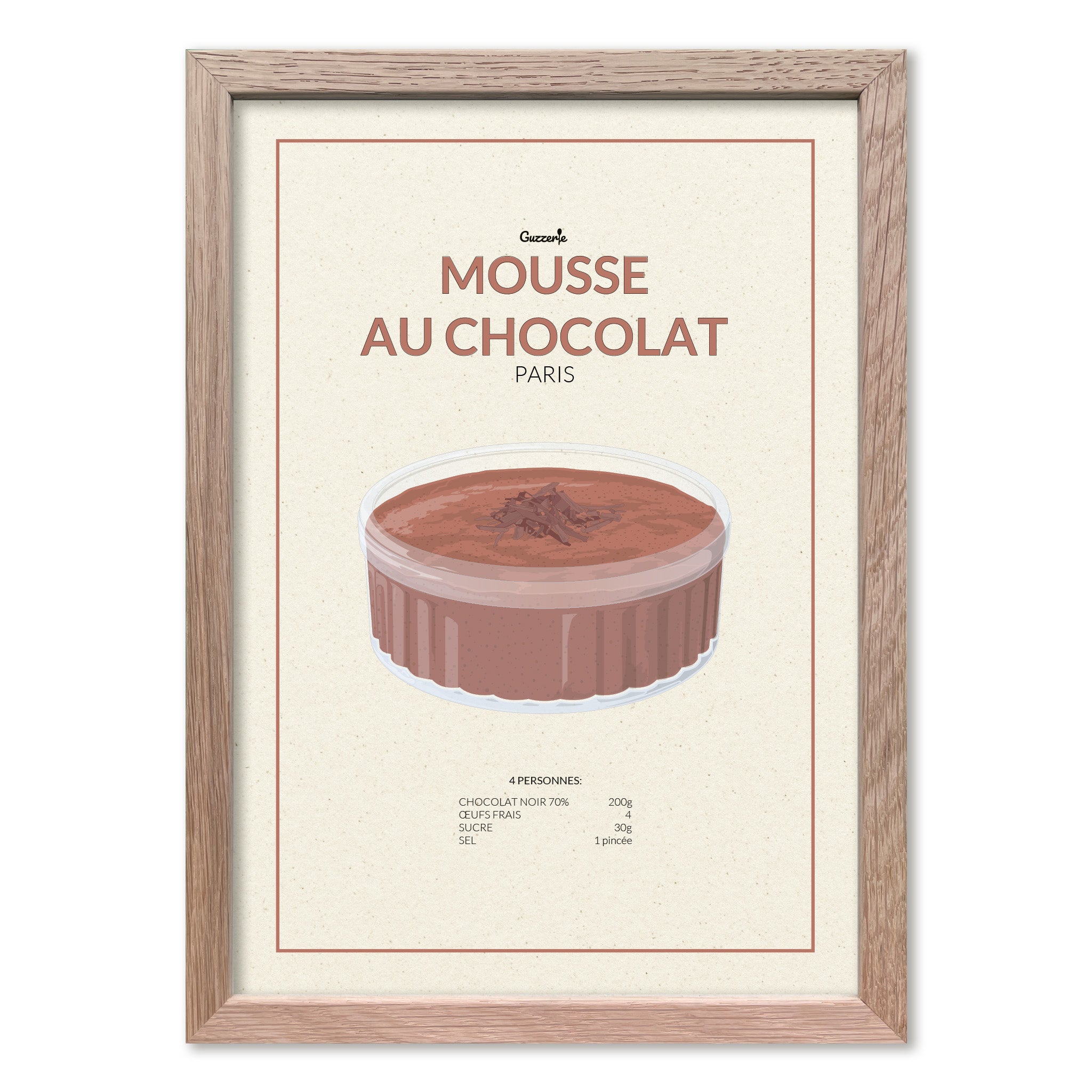 Iconic Poster of Mousse Au Chocolat | Guzzerie