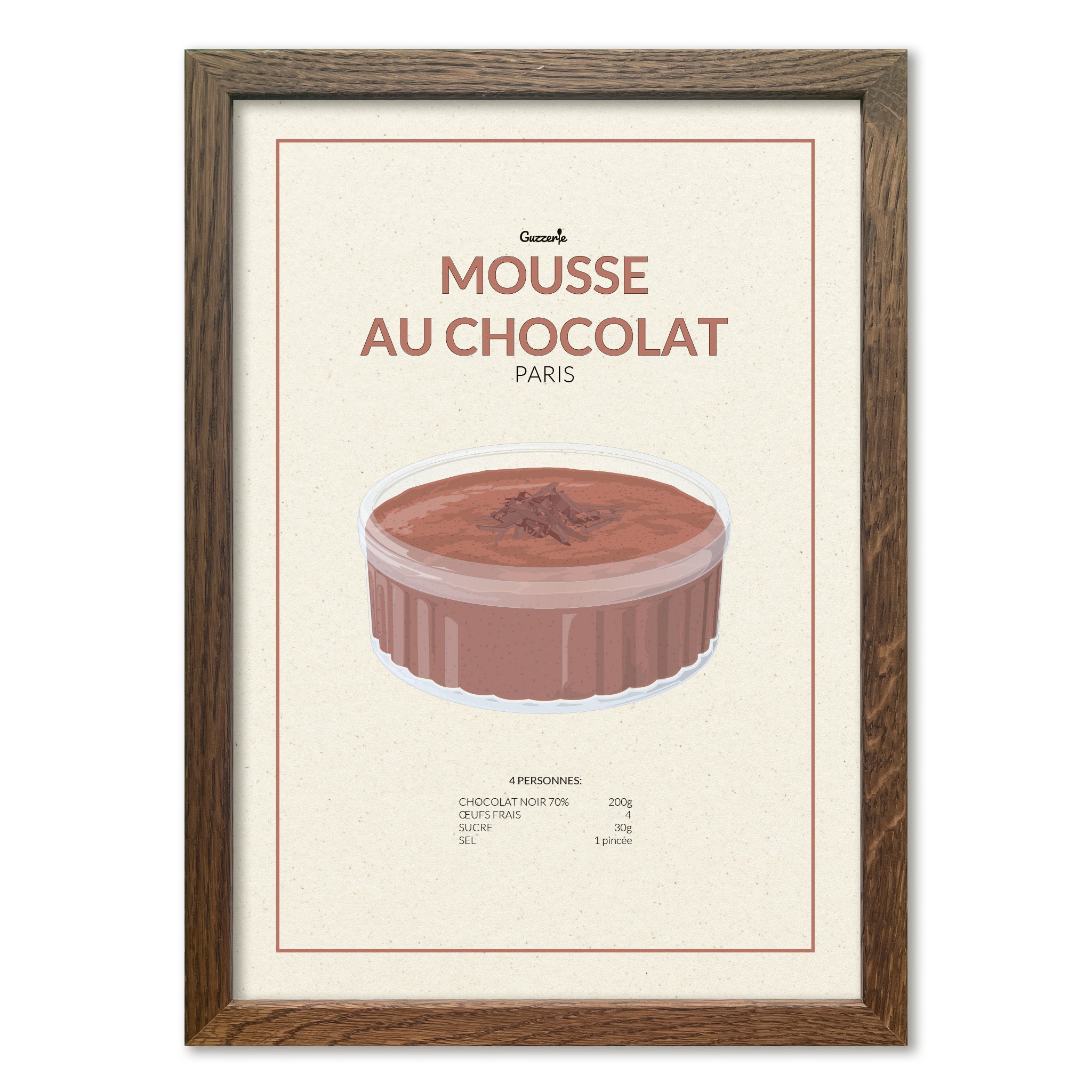 Iconic Poster of Mousse Au Chocolat | Guzzerie