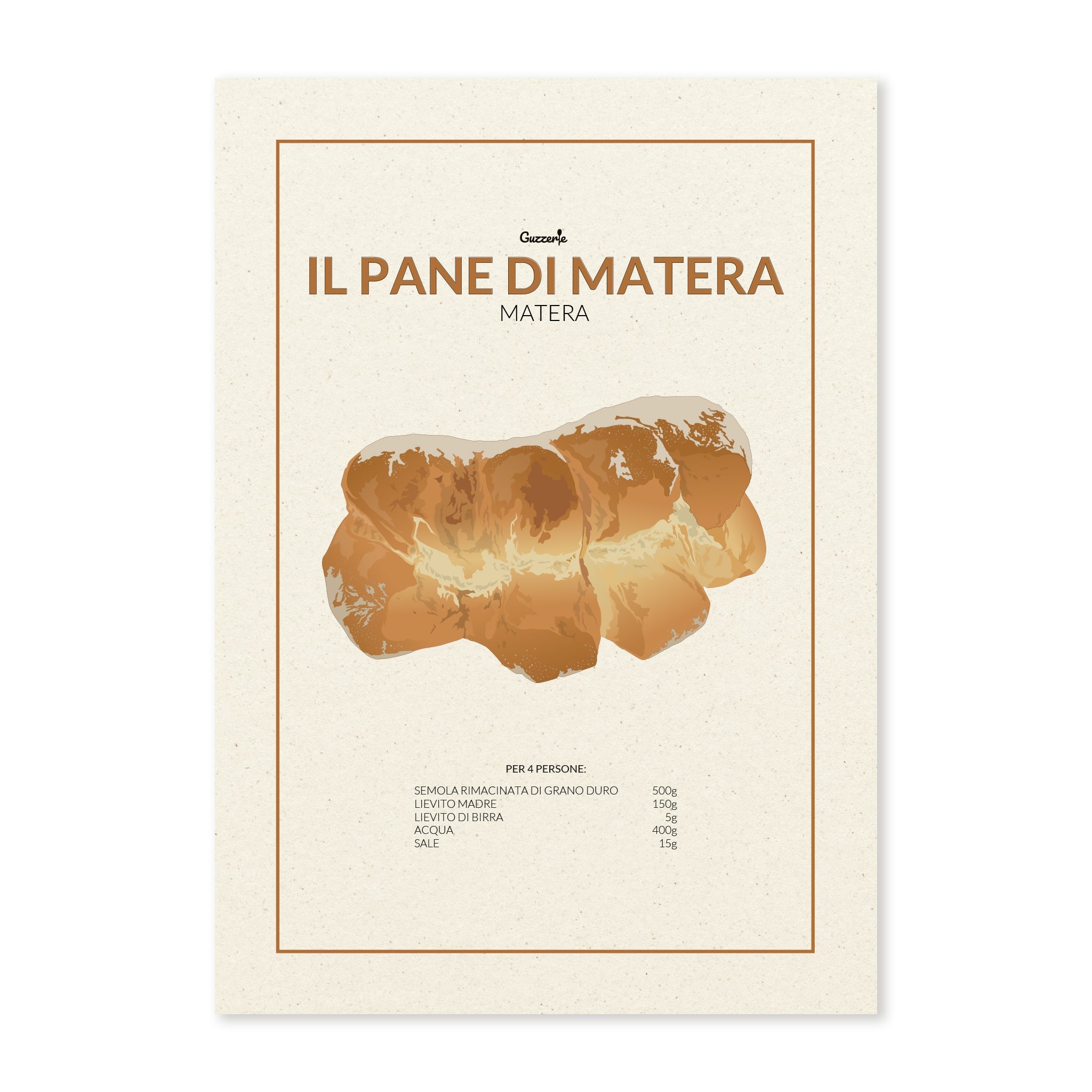 Iconic Poster of Il Pane di Matera | Guzzerie