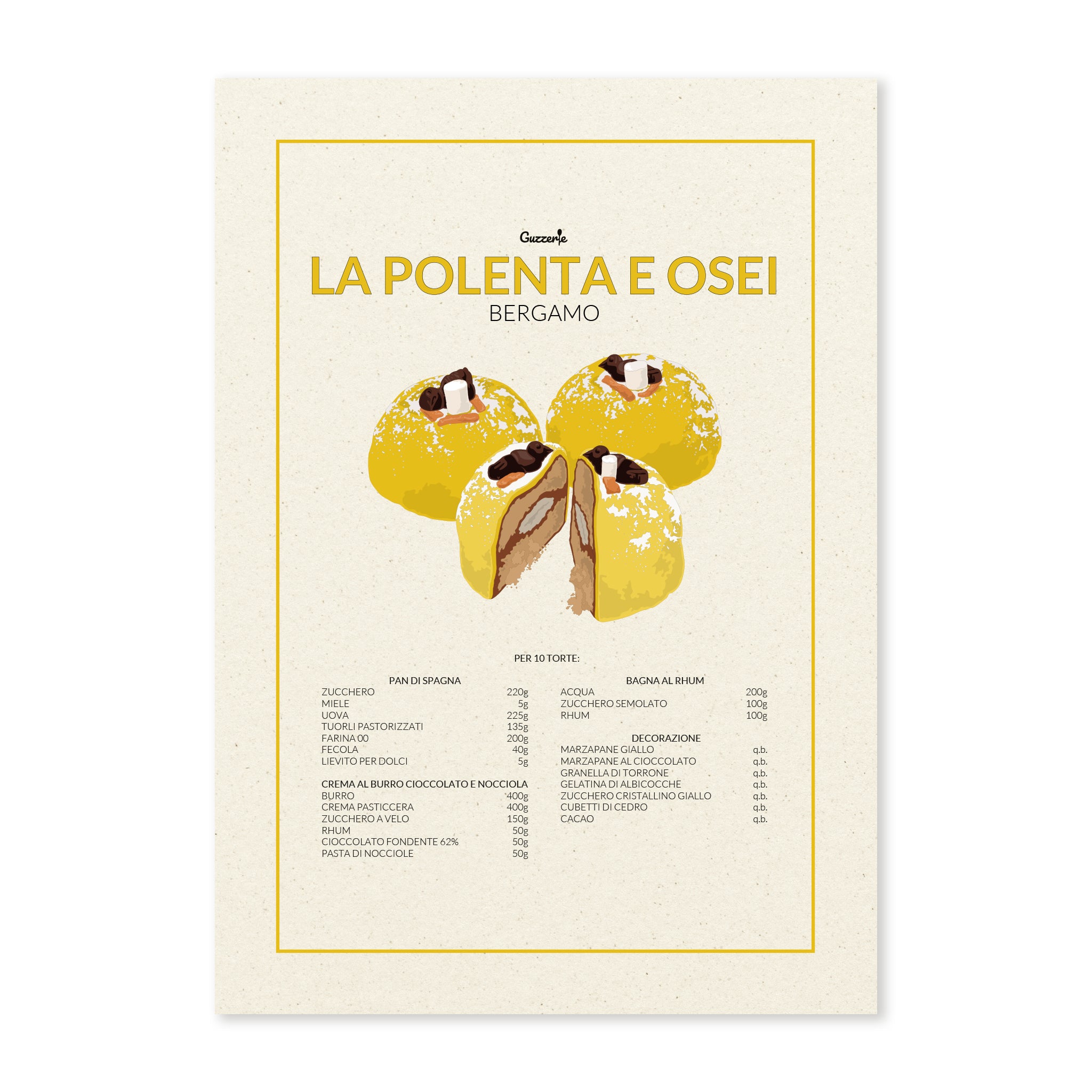 Iconic Poster Of The Polenta E Osei | Guzzerie