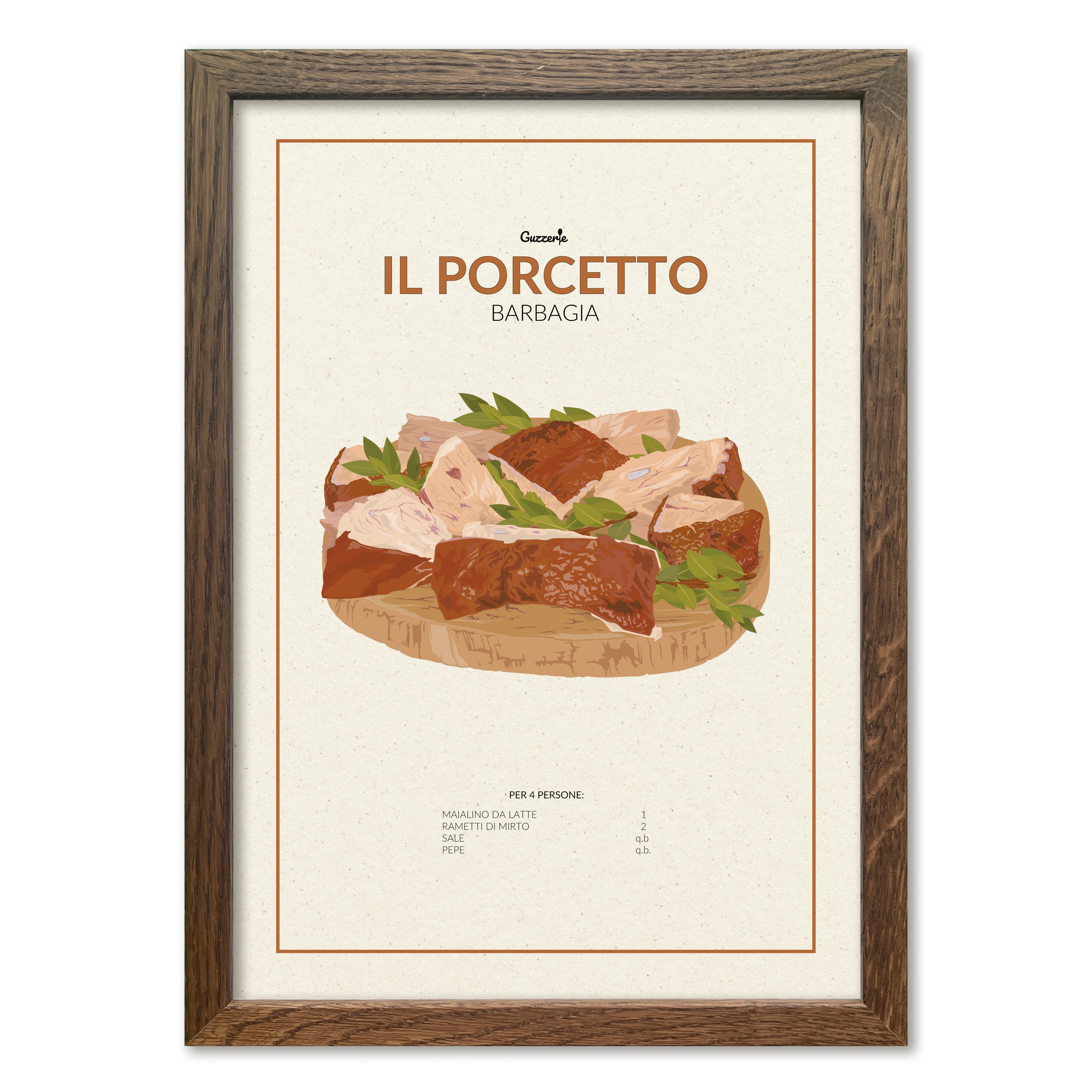 Iconic Poster of Porcetto | Guzzerie
