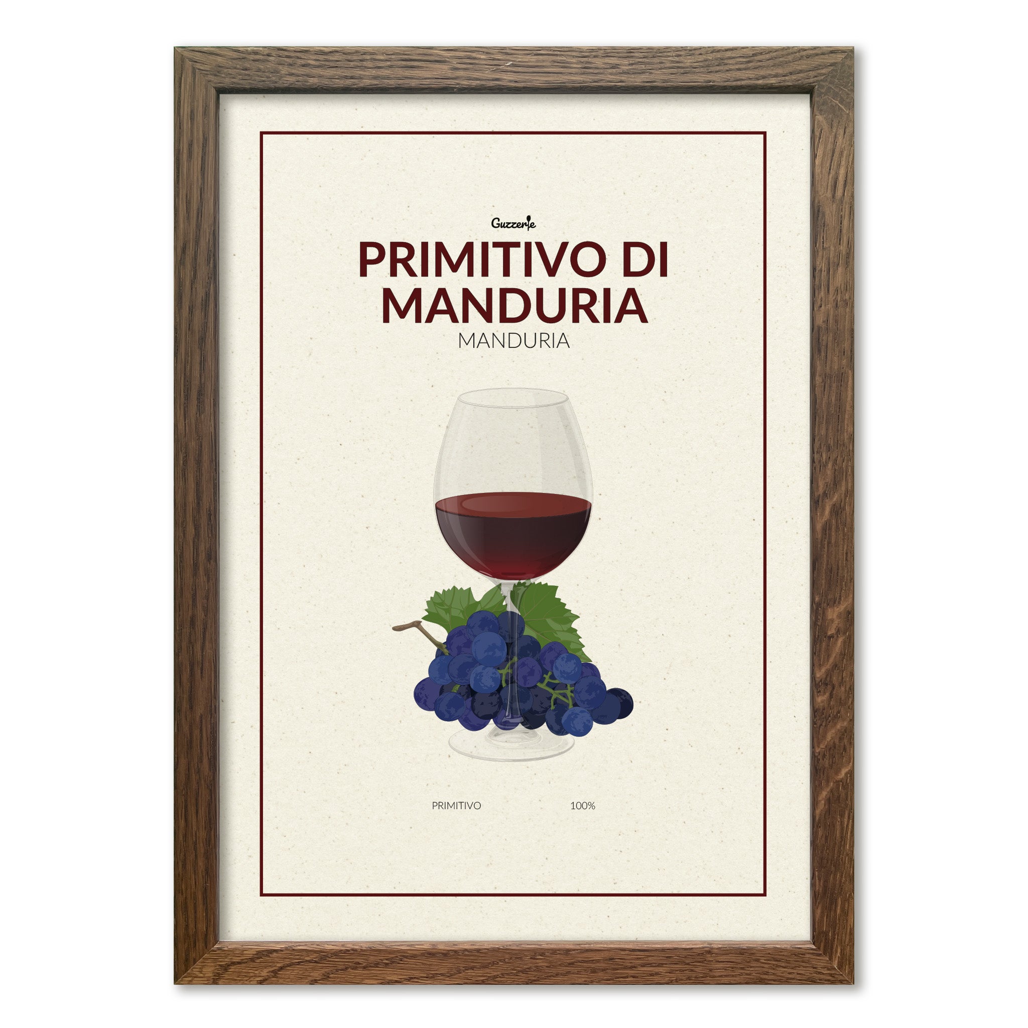 Iconic Poster Of Primitivo Di Manduria | Guzzerie