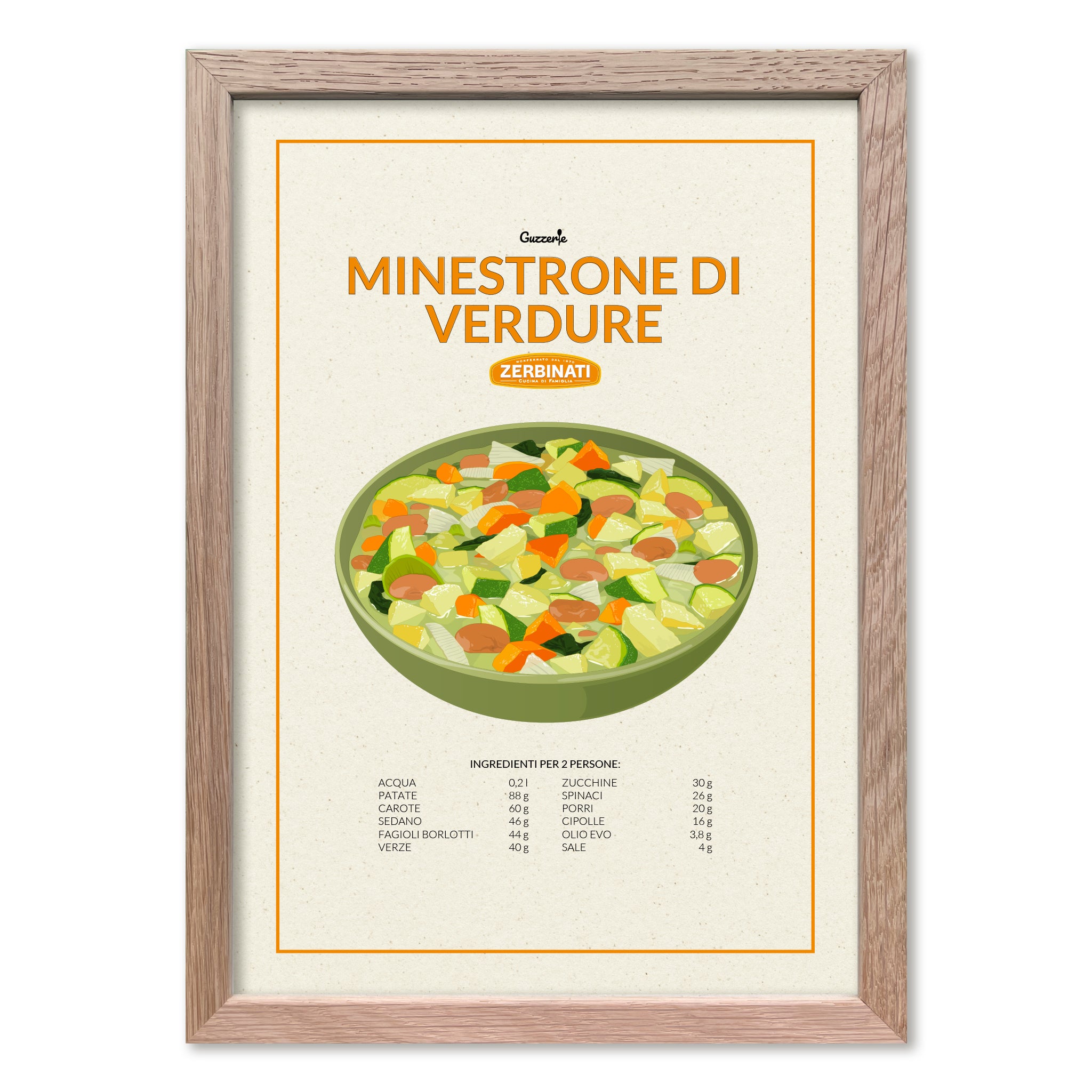 Poster Minestrone di Verdure | Guzzerie x Zerbinati