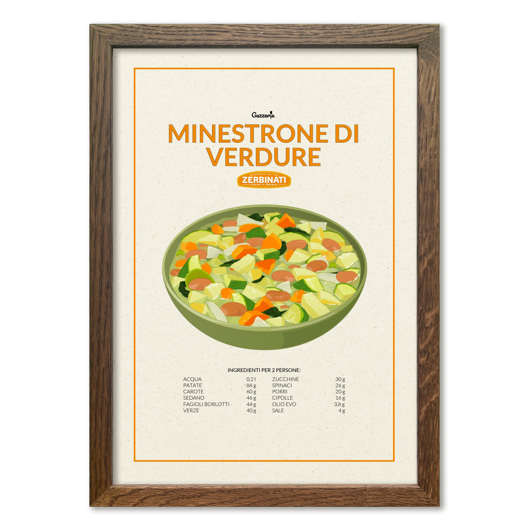 Poster Minestrone di Verdure | Guzzerie x Zerbinati